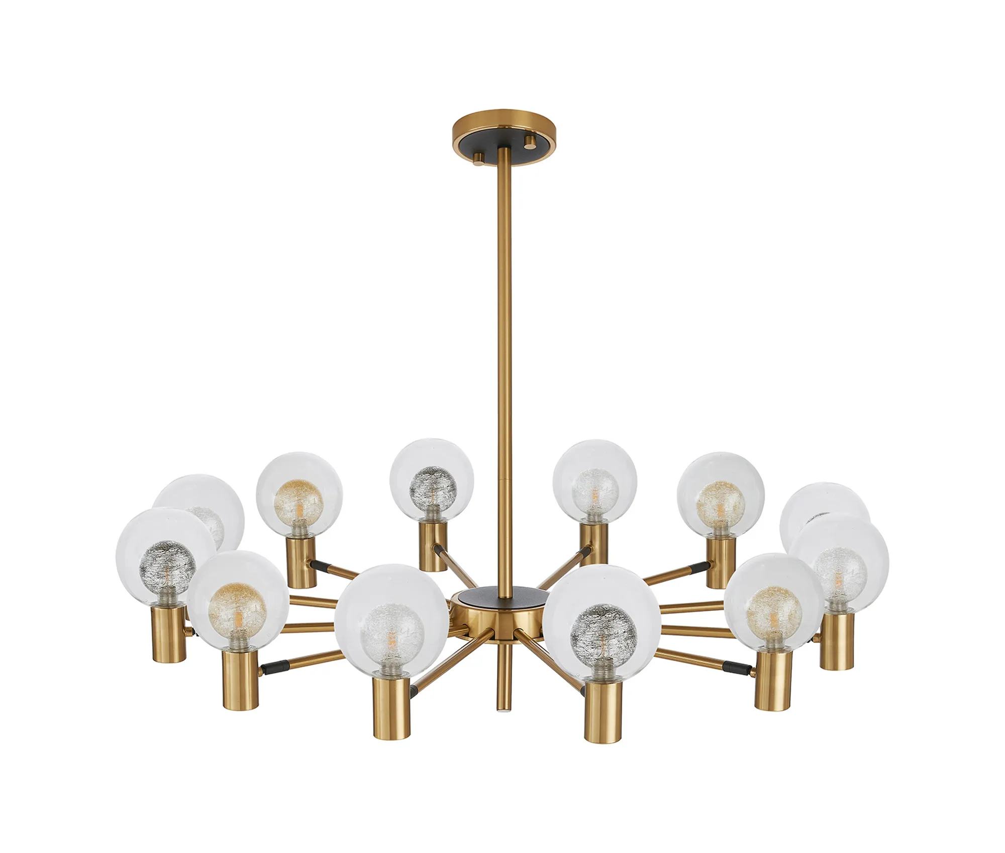 Brantley 8Lt/12Lt  Fixed Pendant/Semi Flush Light Adjustable Arms - Various Finishes - Image 23