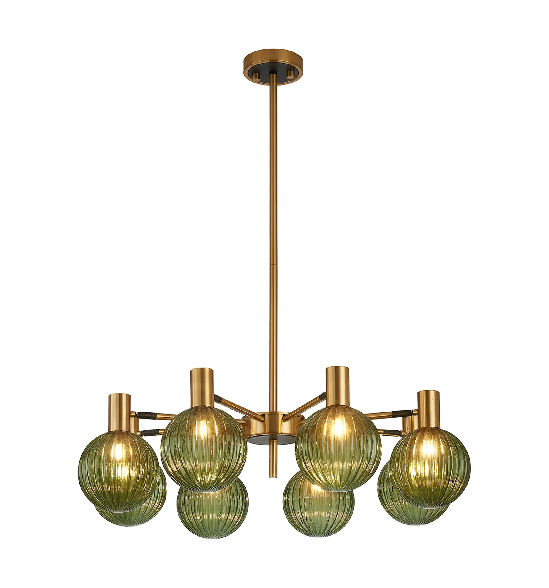Brantley 8Lt/12Lt  Fixed Pendant/Semi Flush Light Adjustable Arms - Various Finishes - Image 25