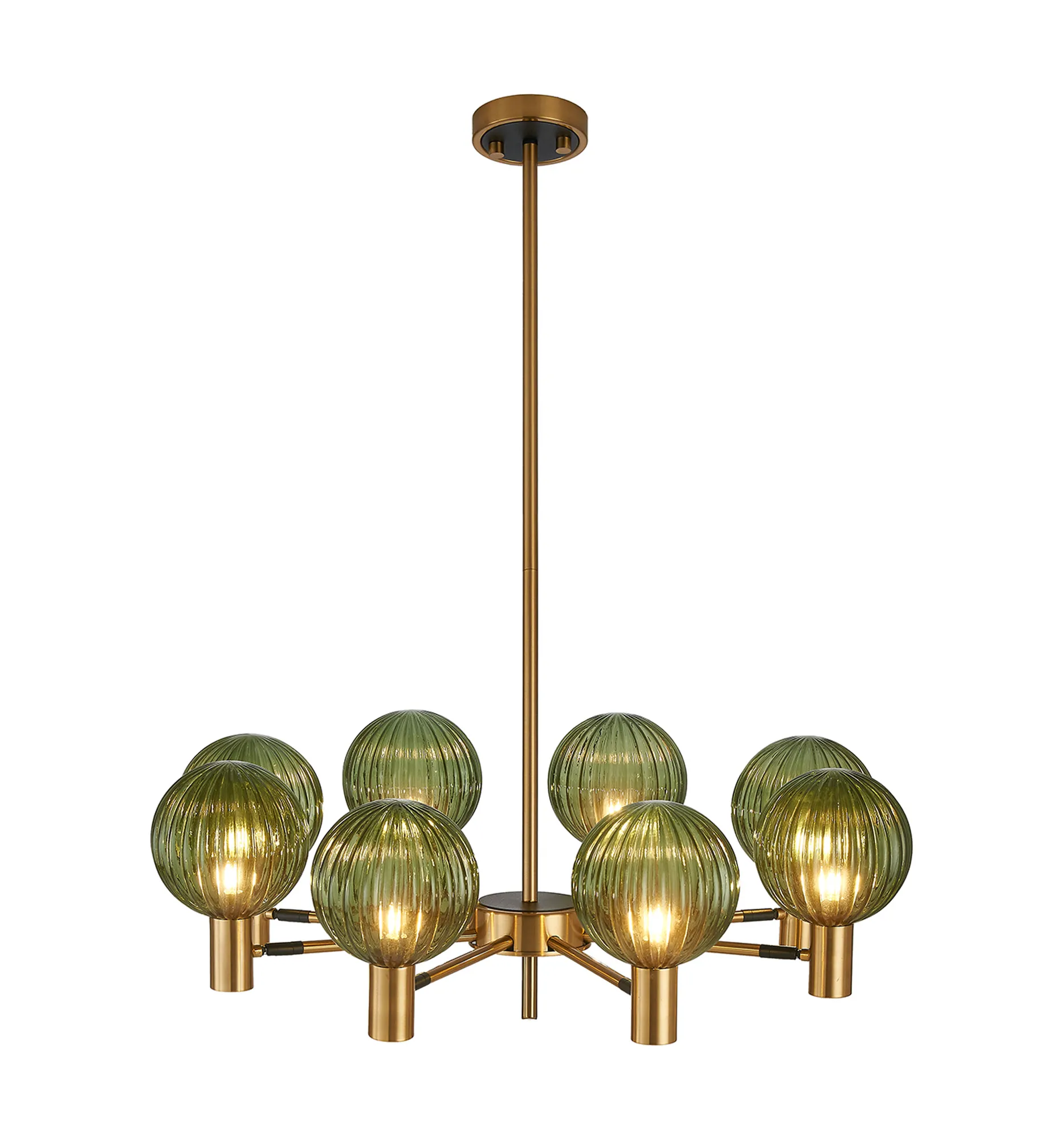 Brantley 8Lt/12Lt  Fixed Pendant/Semi Flush Light Adjustable Arms - Various Finishes - Image 26