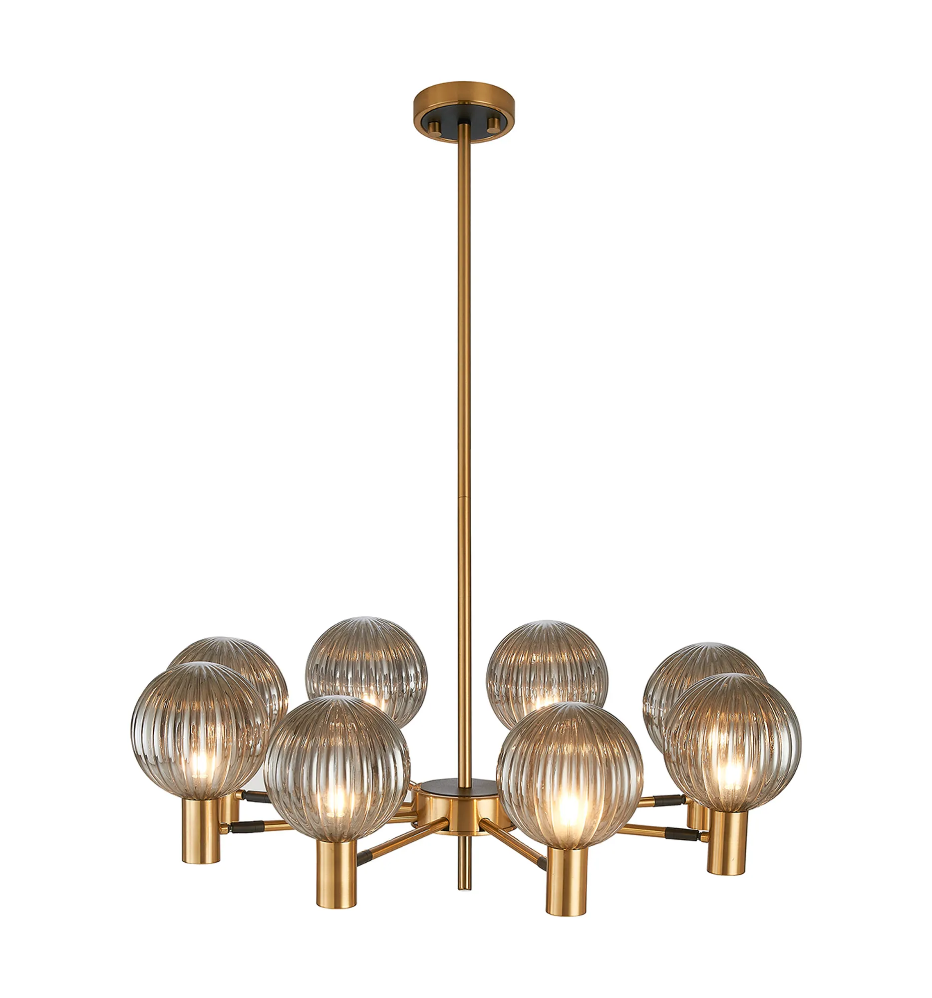 Brantley 8Lt/12Lt  Fixed Pendant/Semi Flush Light Adjustable Arms - Various Finishes - Image 34