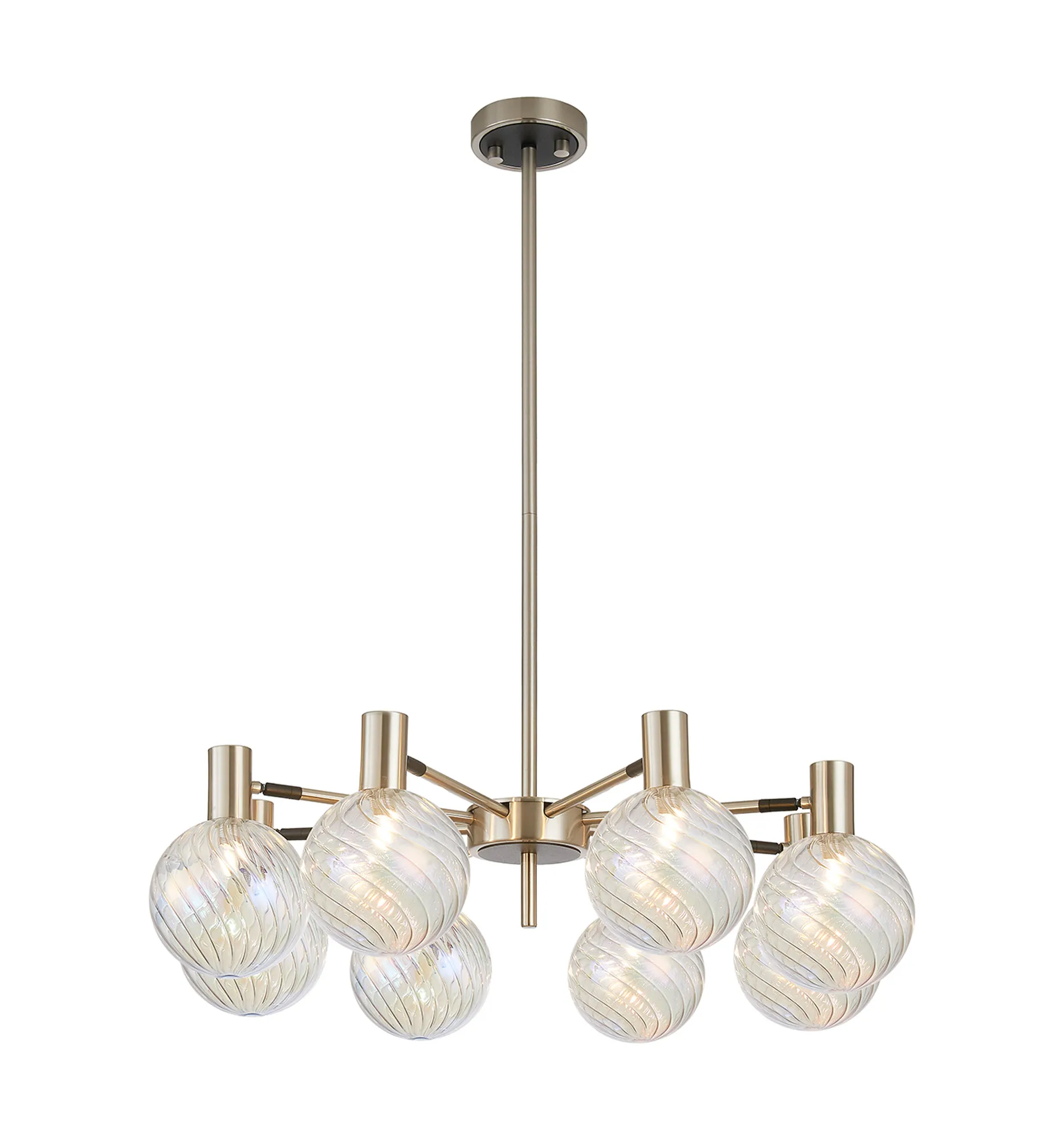Brantley 8Lt/12Lt  Fixed Pendant/Semi Flush Light Adjustable Arms - Various Finishes - Image 39