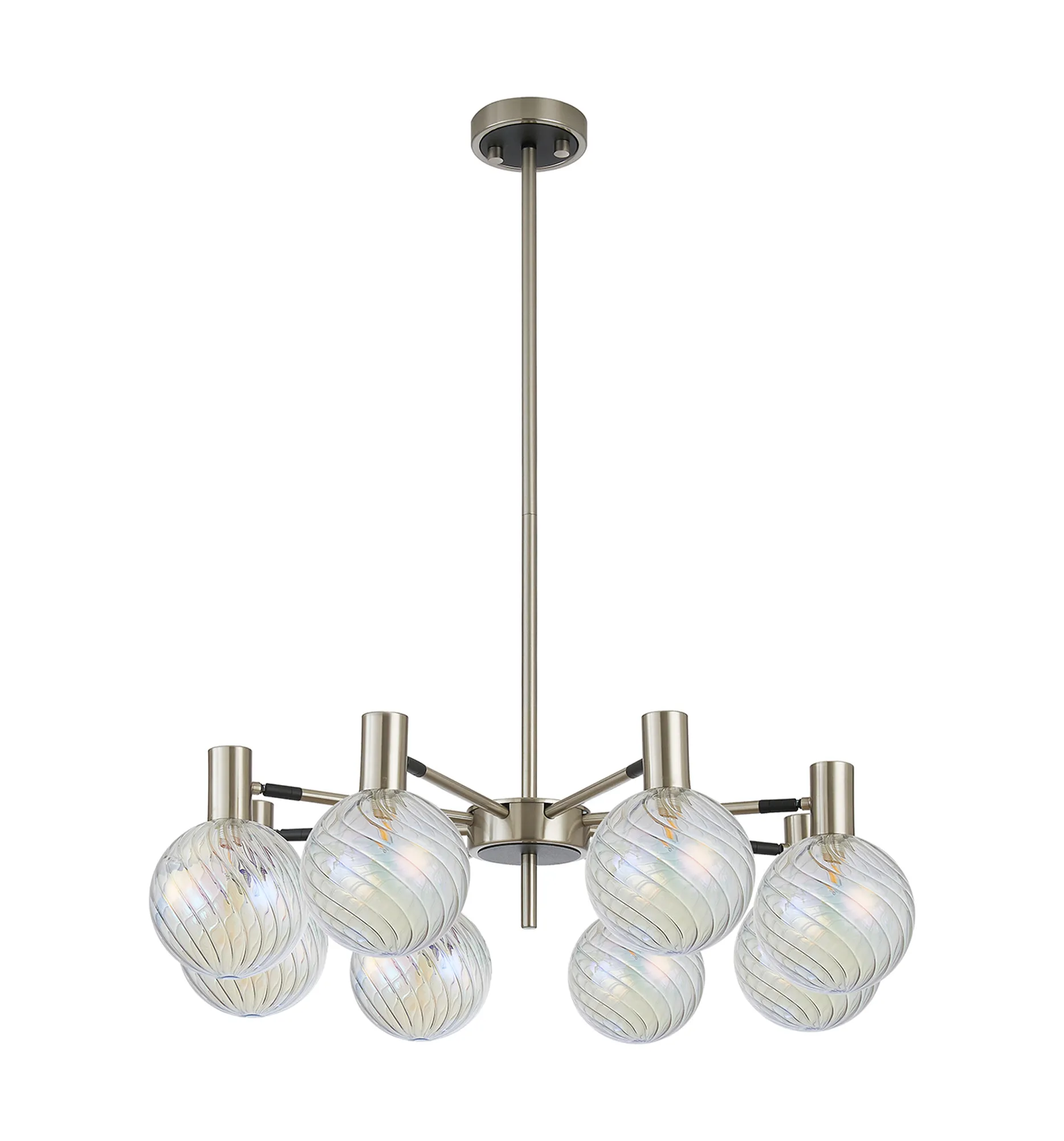 Brantley 8Lt/12Lt  Fixed Pendant/Semi Flush Light Adjustable Arms - Various Finishes - Image 40