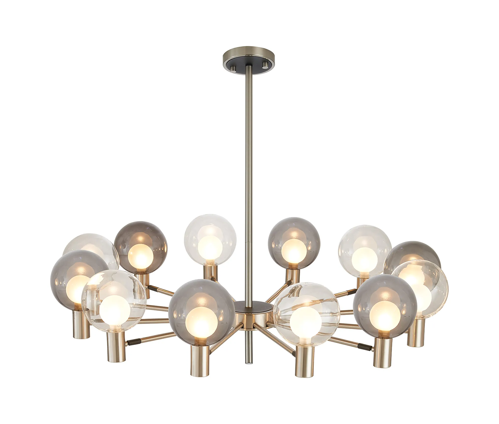 Brantley 8Lt/12Lt  Fixed Pendant/Semi Flush Light Adjustable Arms - Various Finishes - Image 53