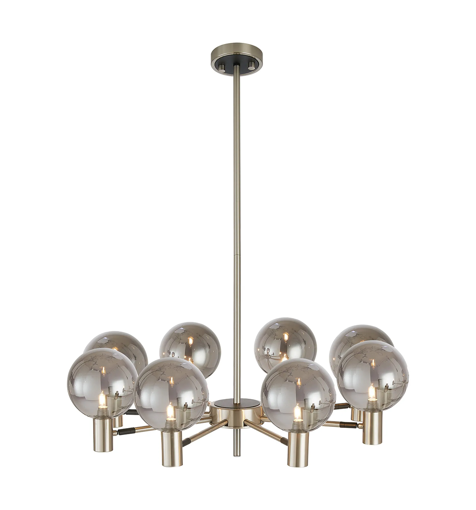 Brantley 8Lt/12Lt  Fixed Pendant/Semi Flush Light Adjustable Arms - Various Finishes - Image 62