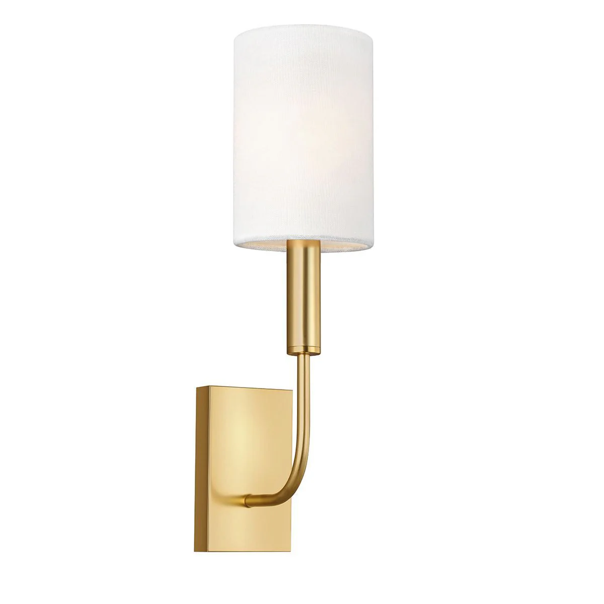 Brianna 1/2Lt Wall Light - Brass/Polished Nickel Finish
