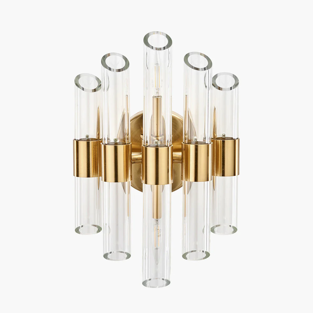 Brielle 2Lt Wall Light - Antique Brass
