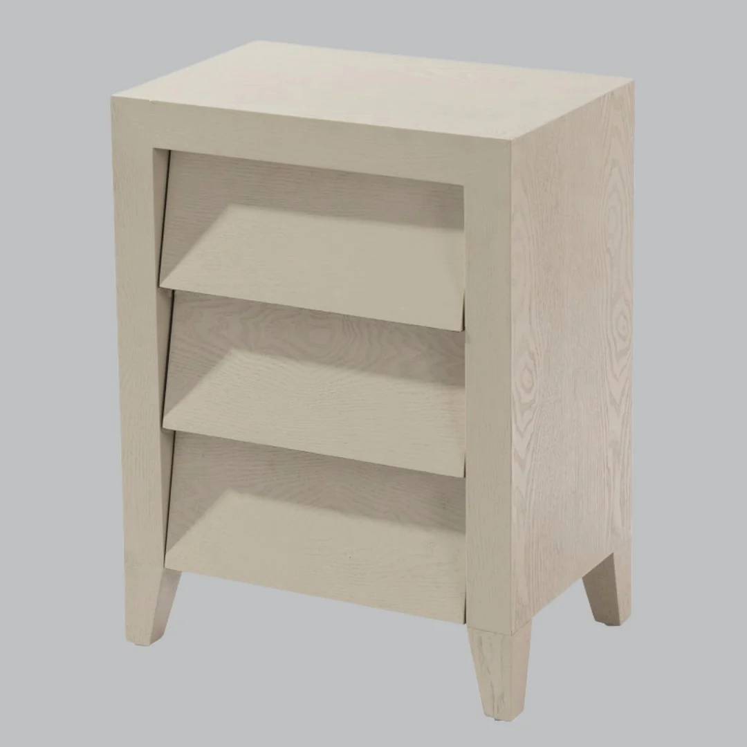 Amato Bedside - Ceramic Grey/Chocolate