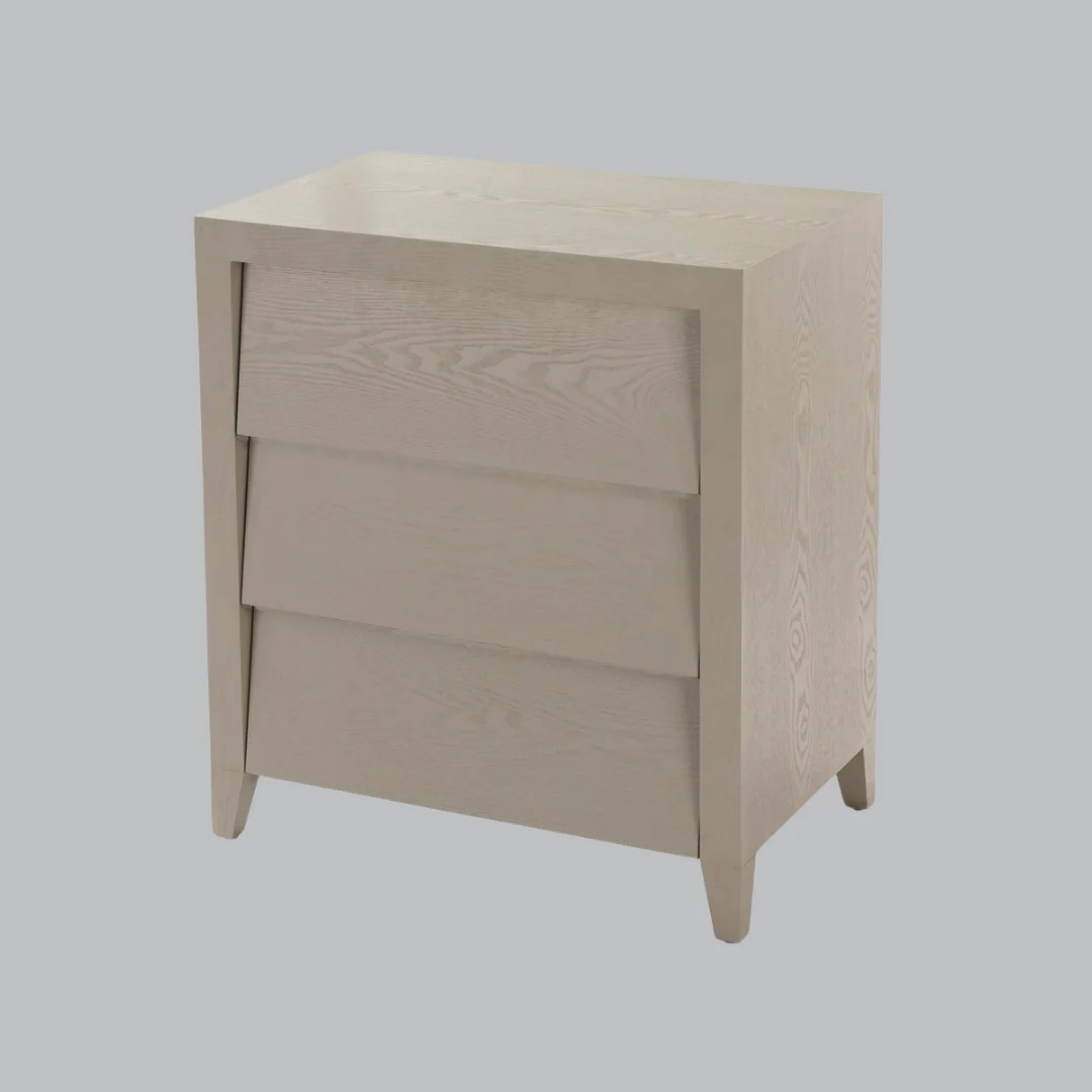 Amato Chest of Drawers - Ceramic Grey/Chocolate