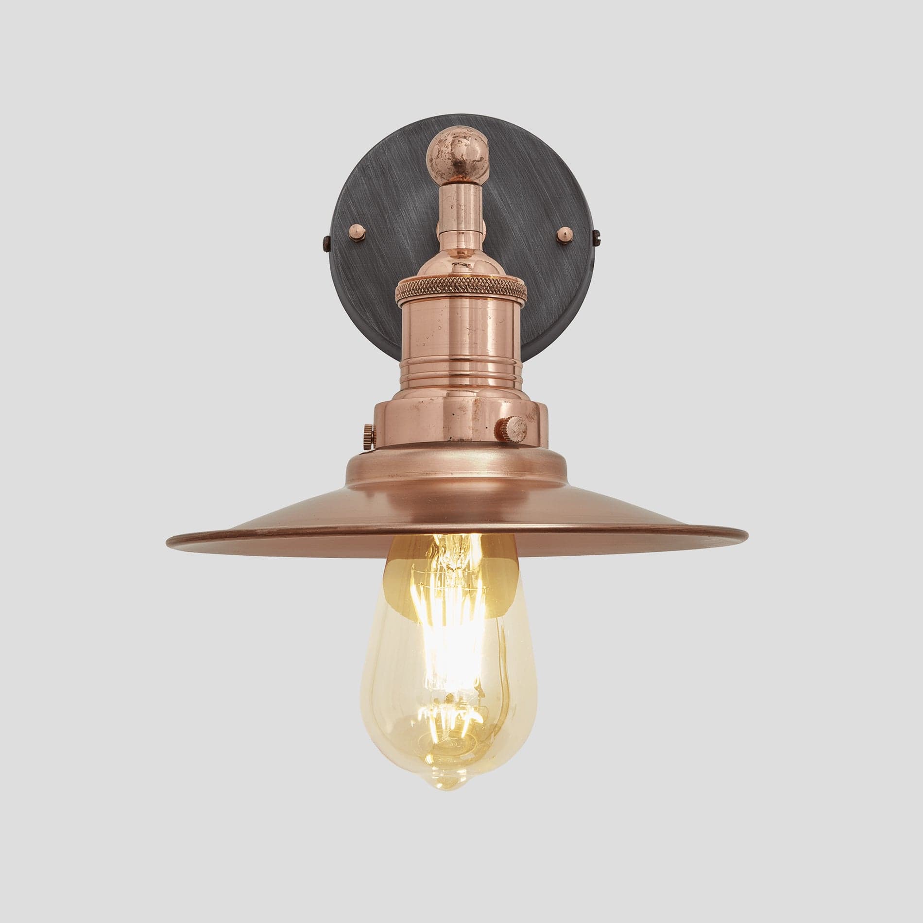 Brooklyn 8" Flat Outdoor Wall Light - Various Finishes - Image 12
