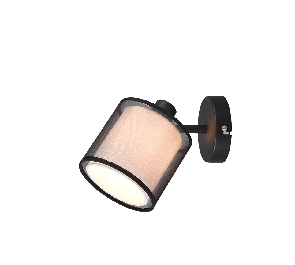 Burton Wall/Ceiling Spotlight - Black
