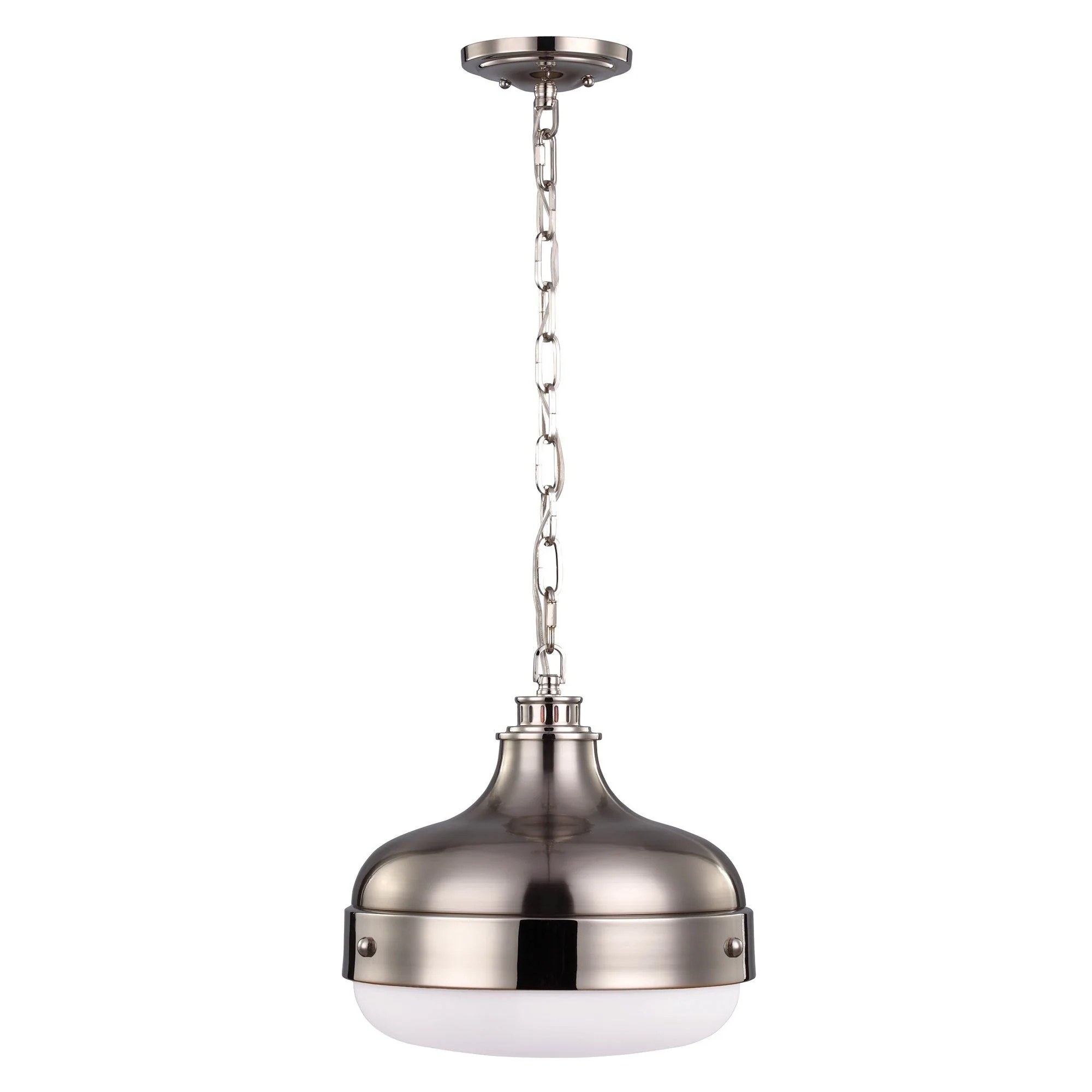 Cadence 1/2Lt Pendant Ceiling Light - Dark Antique Brass & Matte Black/Polished Nickel & Brushed Steel Finish - Image 5