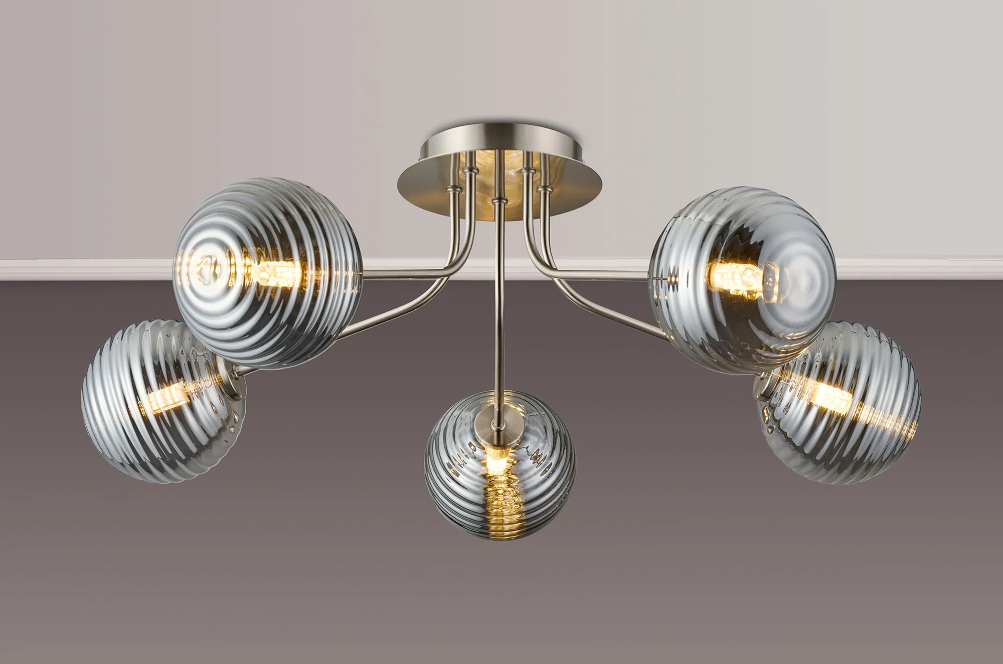Caledon Semi Flush Light, 5 Light - Various Finishes - Image 45