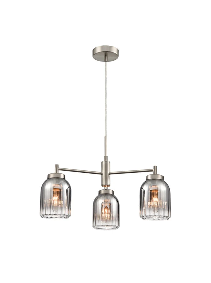 Caliga 3/5Lt Fitting- Aged Brass & Satin Nickel Finishes