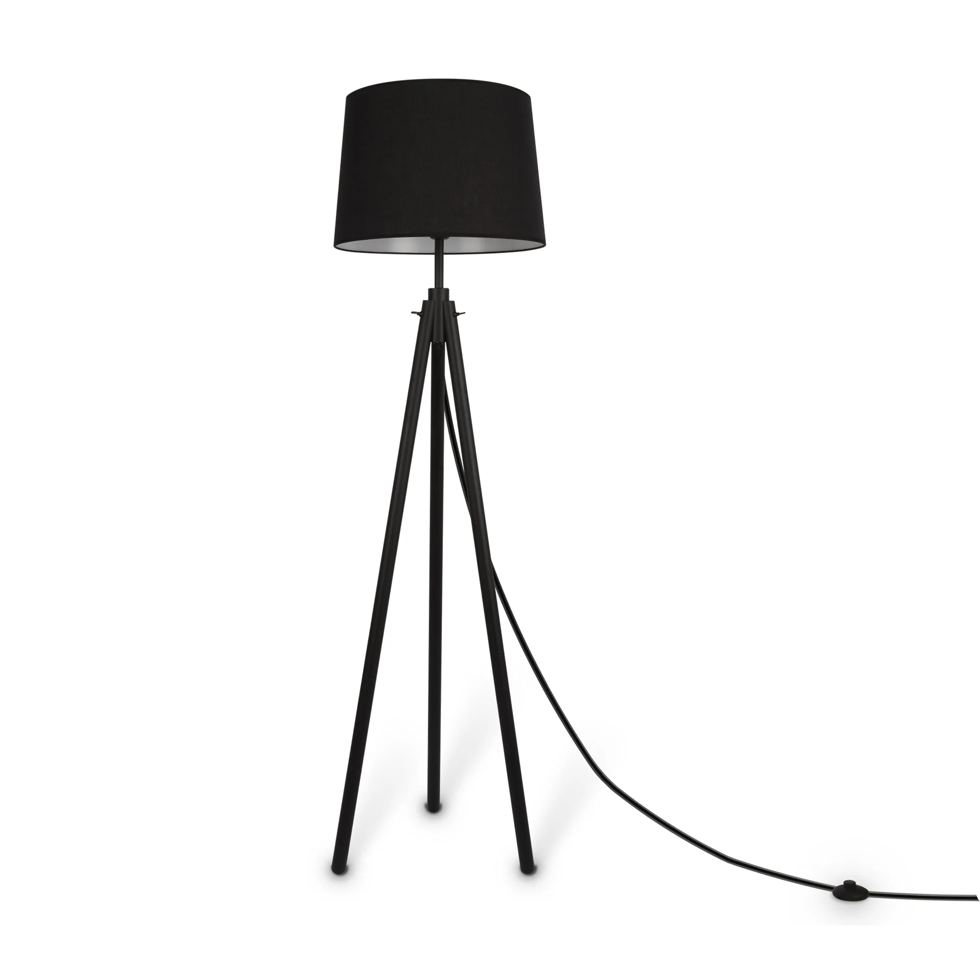 Calvin Floor lamp E27 - Beige/Black Finish