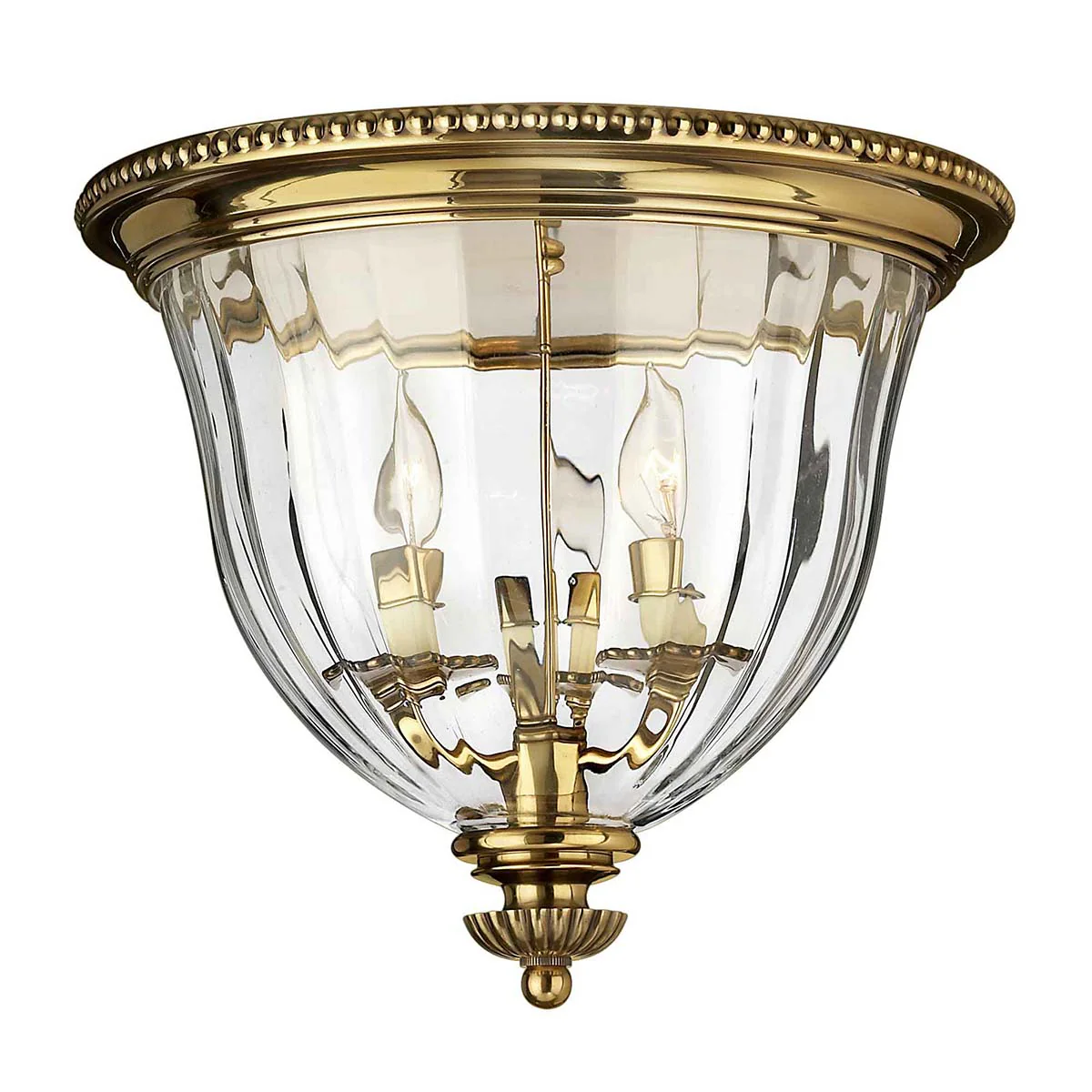 Cambridge 3 Light Flush - Burnished Brass