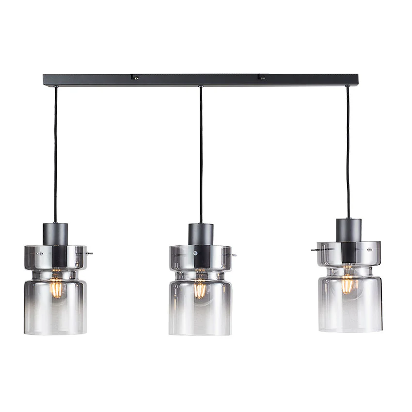 Camden Kitchen Linear Table Light- Copper/ Silver/ Amber