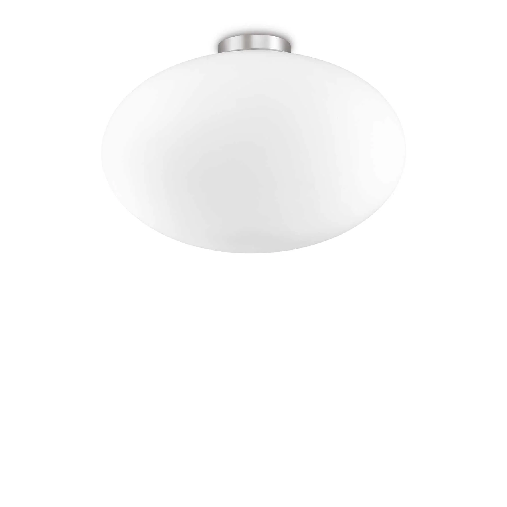 Candy Semi-Flush Ceiling Light - White Finish