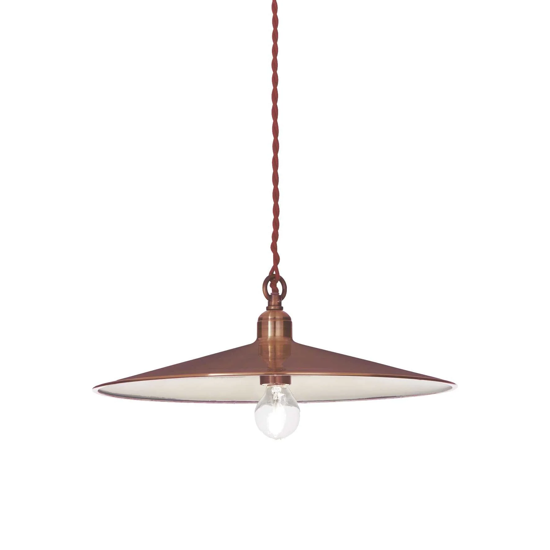 Cantina Pendant Ceiling Light - Copper/Antique Brass Finish