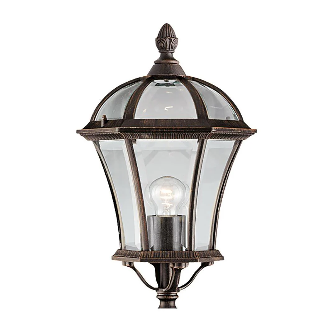 Capri 1/3Lt Post Light IP23 -  Rustic Brown - Image 2