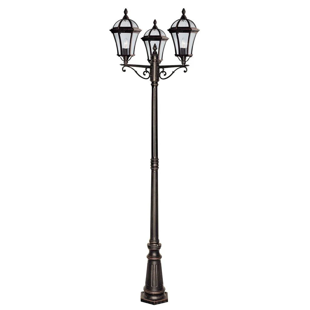 Capri 1/3Lt Post Light IP23 -  Rustic Brown - Image 4