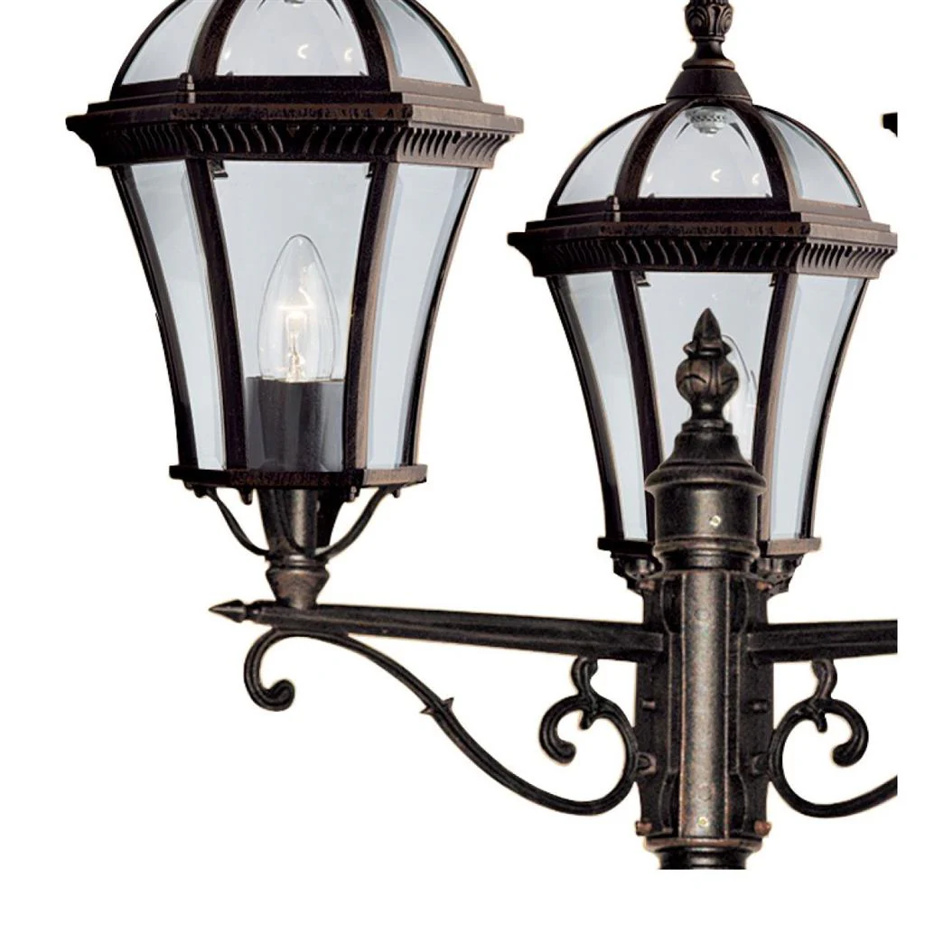 Capri 1/3Lt Post Light IP23 -  Rustic Brown - Image 5