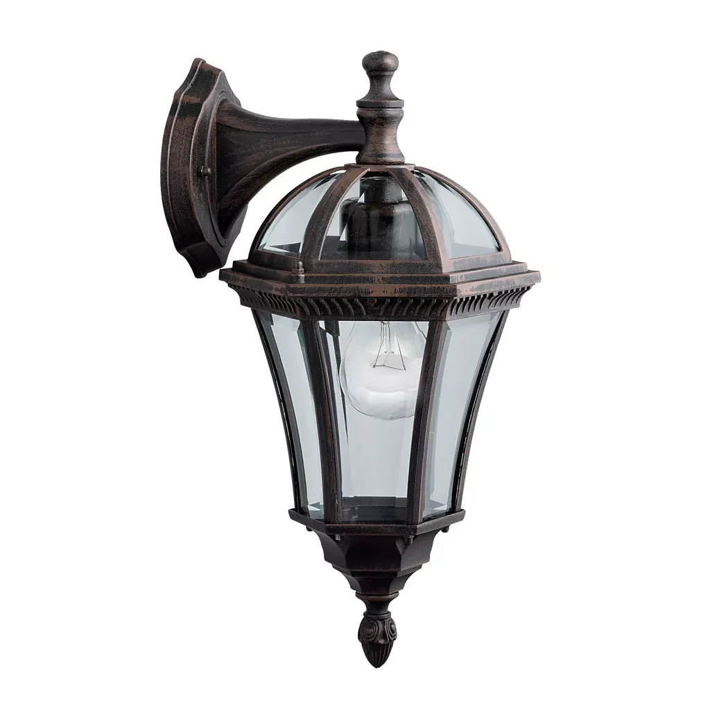 Capri Up/Down Light  -Aluminium Rustic Glass ,IP44 - Image 4