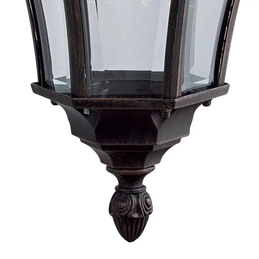 Capri Up/Down Light  -Aluminium Rustic Glass ,IP44 - Image 5