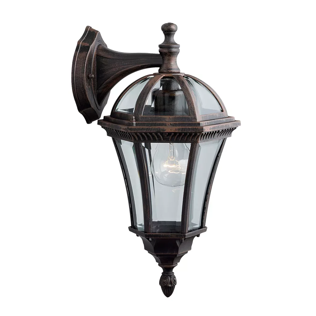 Capri Up/Down Light  -Aluminium Rustic Glass ,IP44 - Image 8