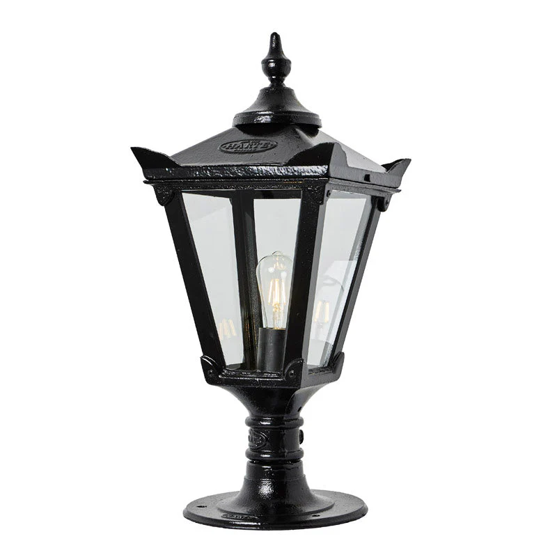 Cardross 1Lt Flat Pier Lamp - Cast Iron