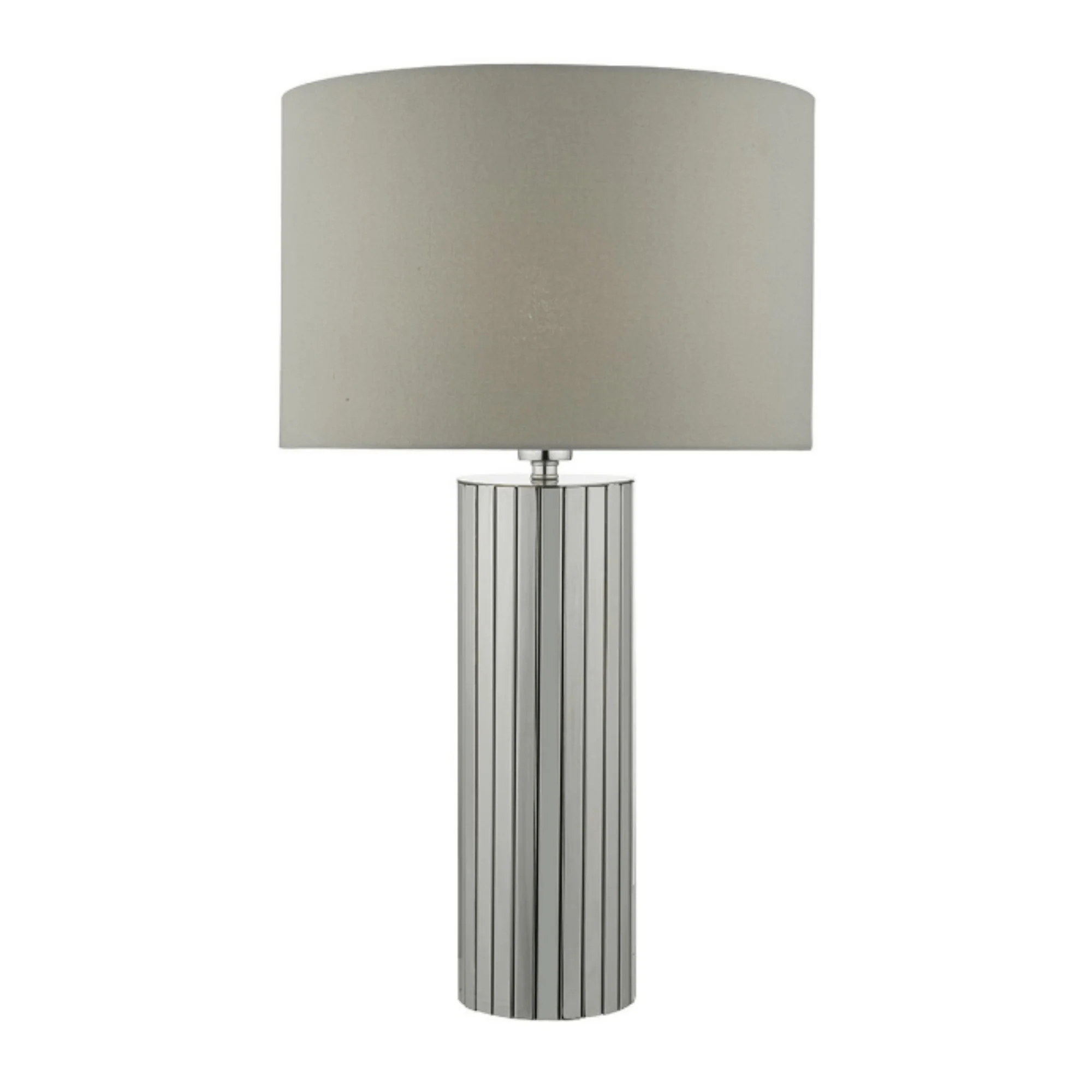 Cassandra Table Lamp Polished Chrome complete with Shade