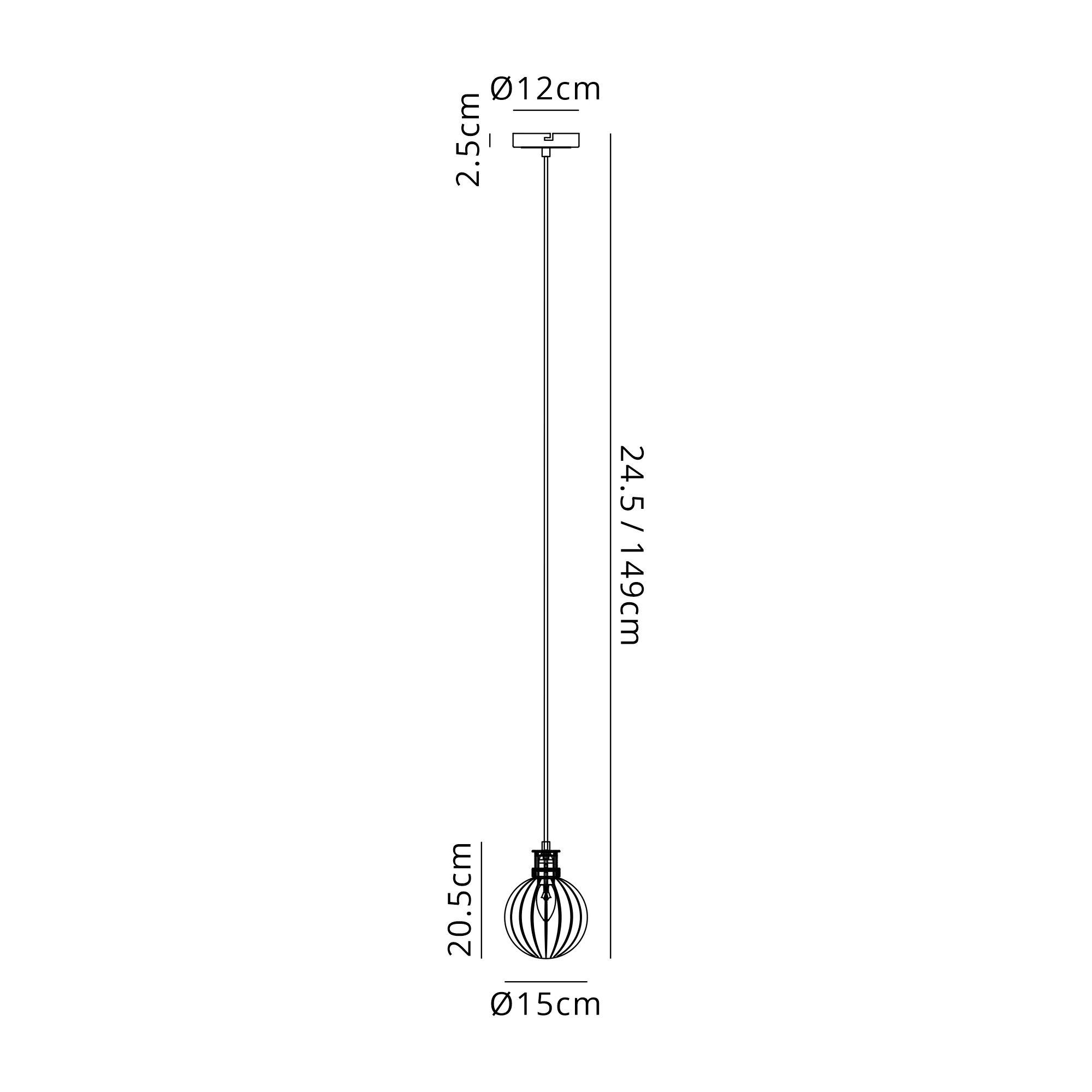 Cassie  Bathroom Pendant IP44- Various Finishes - Image 35