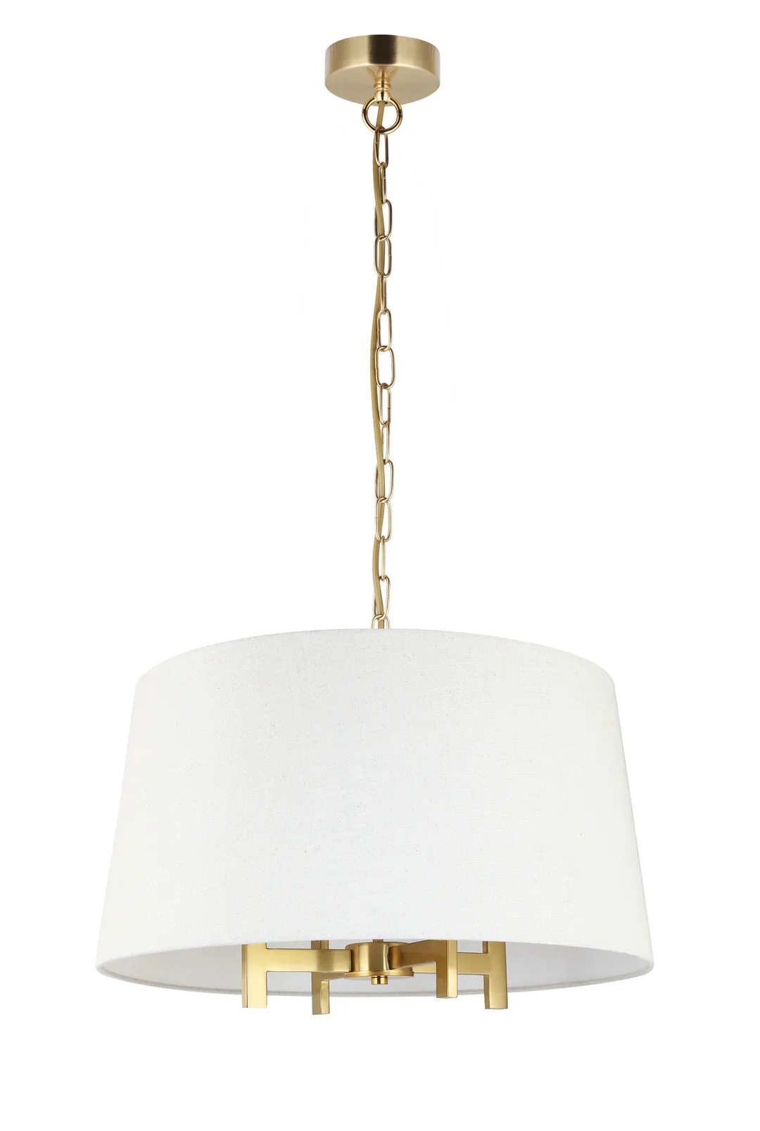 Gowran 4Lt Hanging Shade - Brass/Nickel