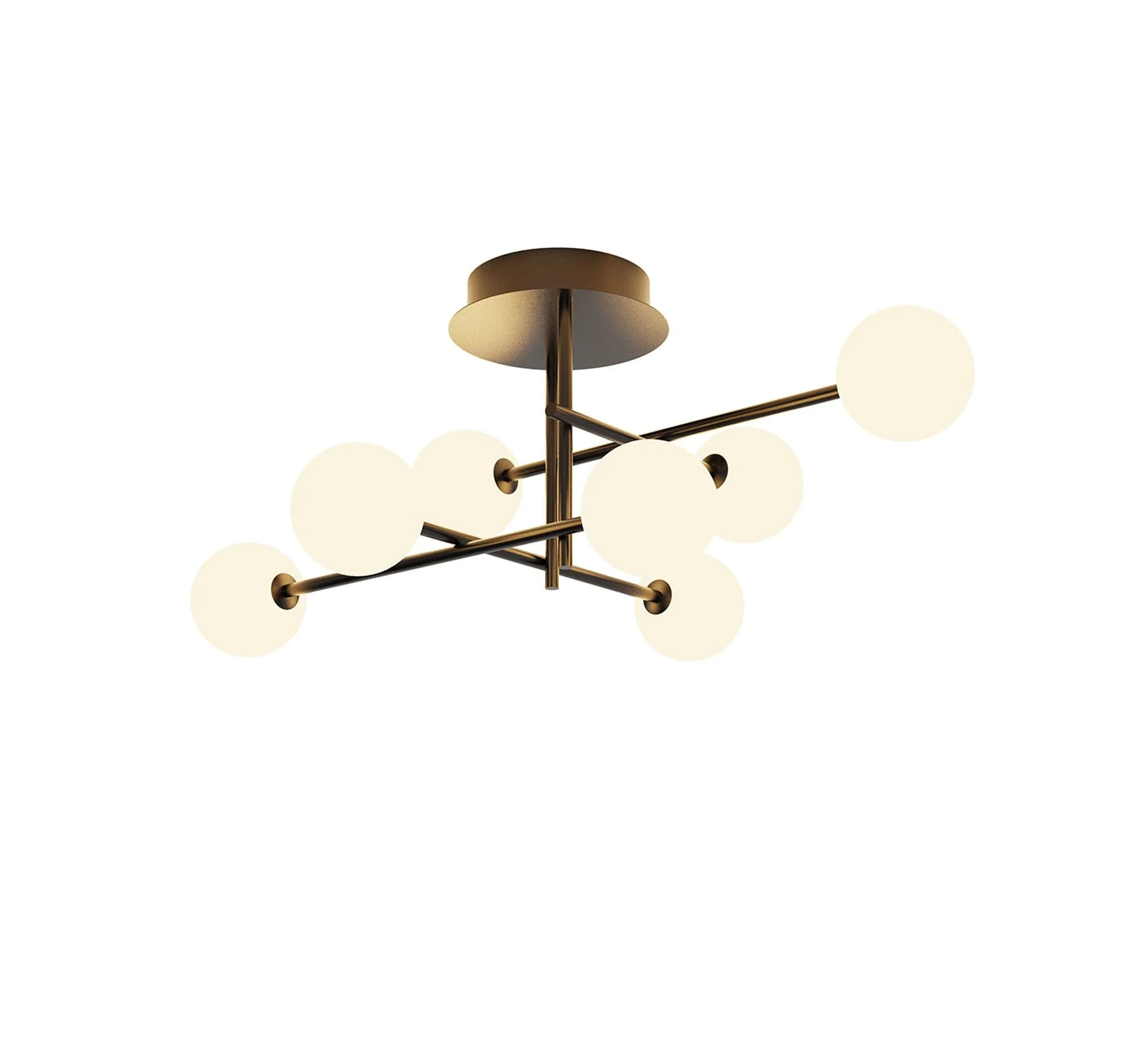Cellar Semi Flush Ceiling 4/7 Light - 3000K, Black - Image 3