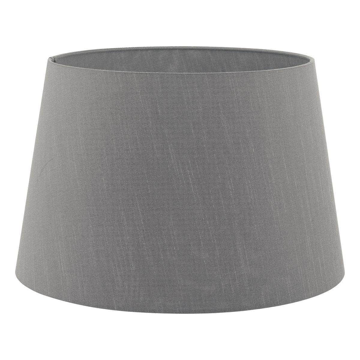 Cezanne 40cm Slate Grey Faux Silk Tapered Drum