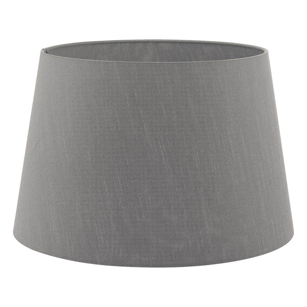 Cezanne 45cm Slate Grey Faux Silk Tapered Drum