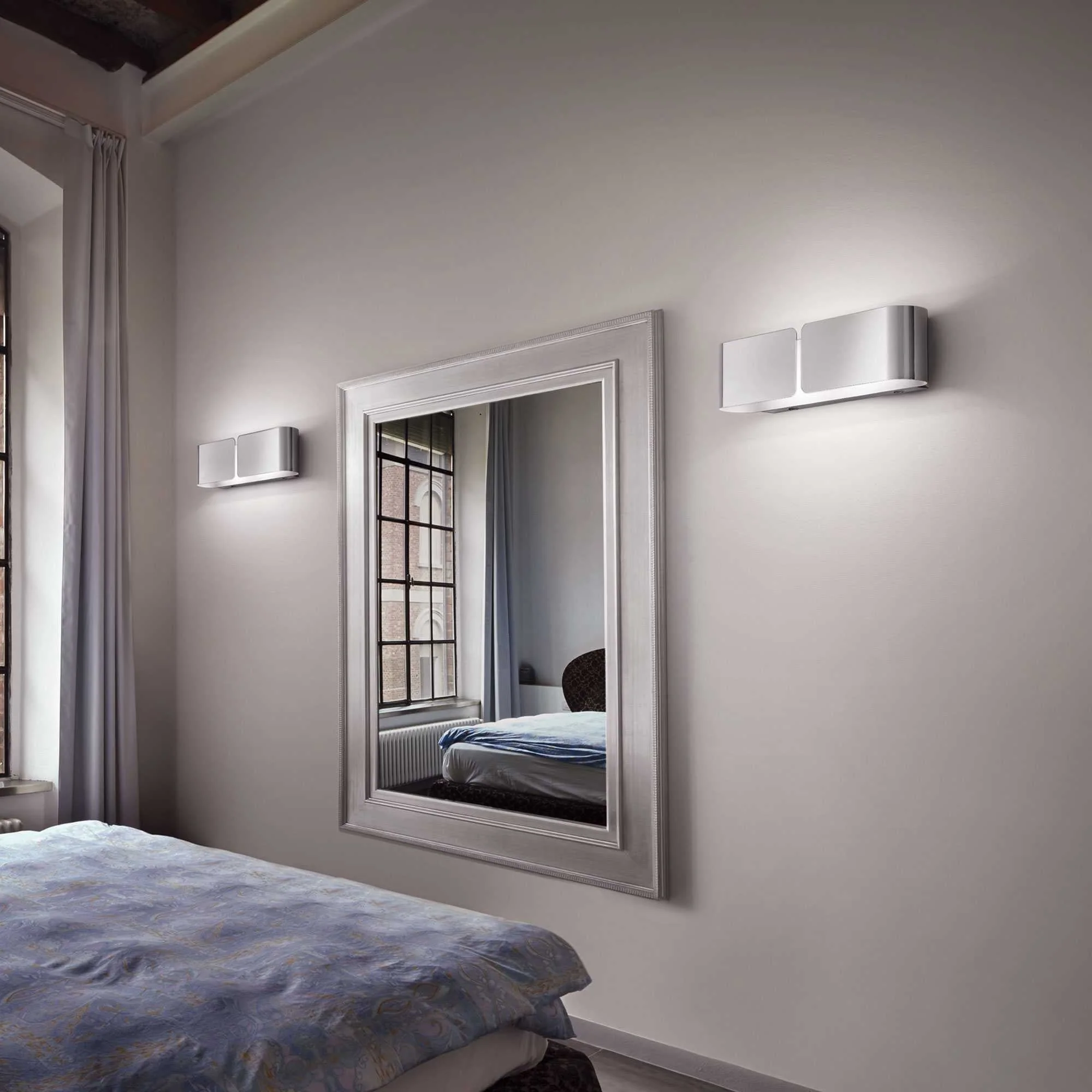 CLIP Wall Light Small - White/Corten/Chrome/Gold Finish - Image 5