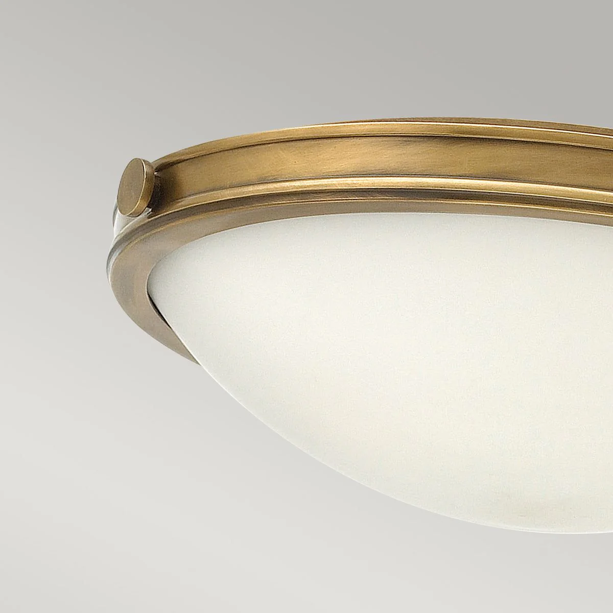 Collier 2/3L Flush Ceiling Light Small/Large - Heritage Brass & Black  Finish - Image 6