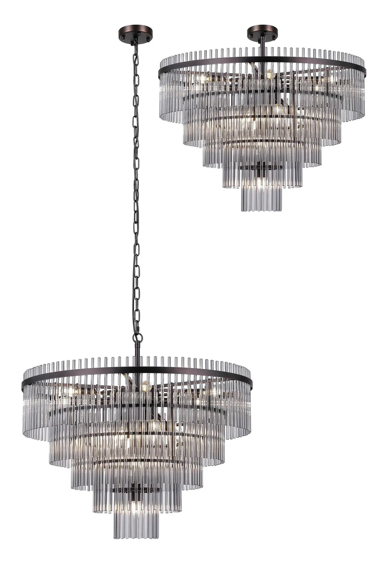 Colmer 15/22Lt Crystal Chandelier - Various Colours