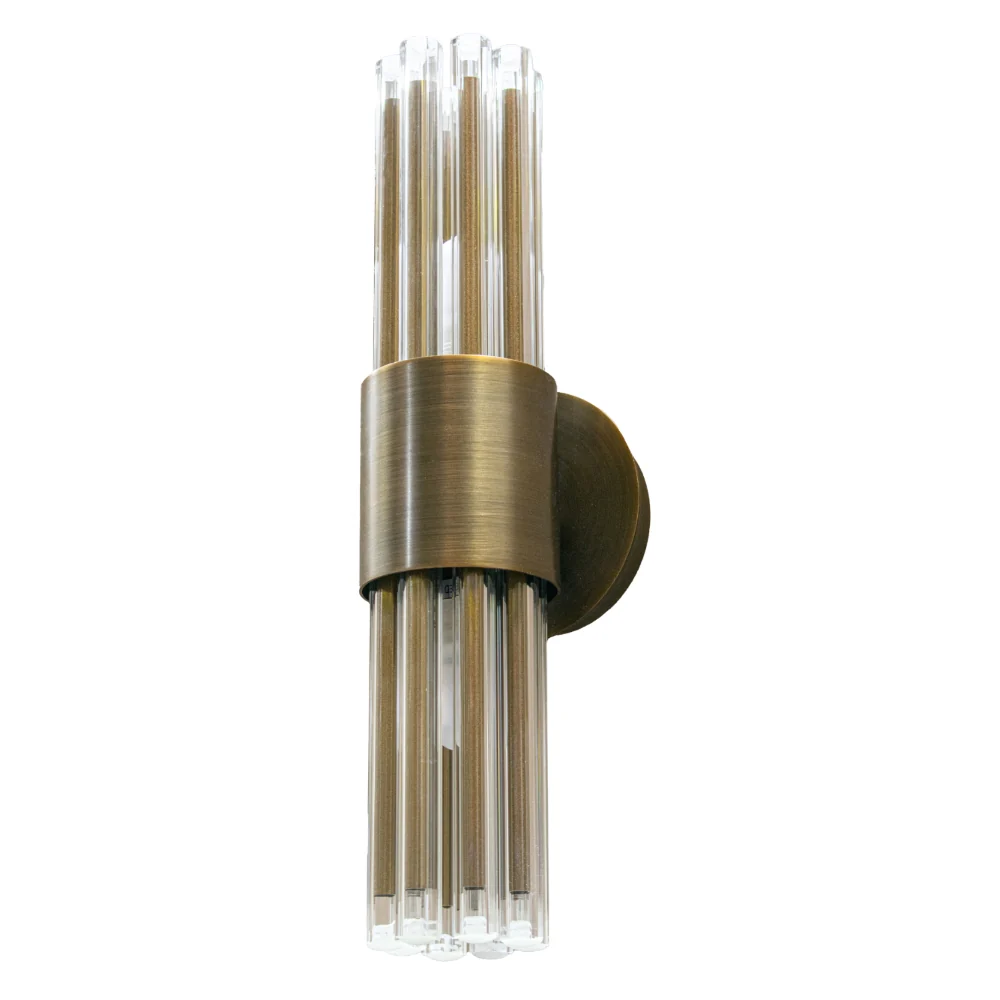 Colmar IP44 Bathroom Wall Lamp - Antique Brass