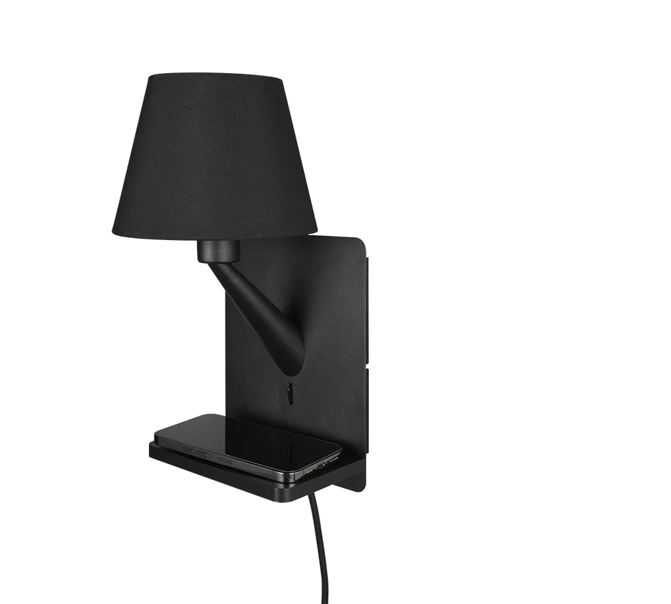 Comfort 1Lt Reading Light - Black/White - Image 2