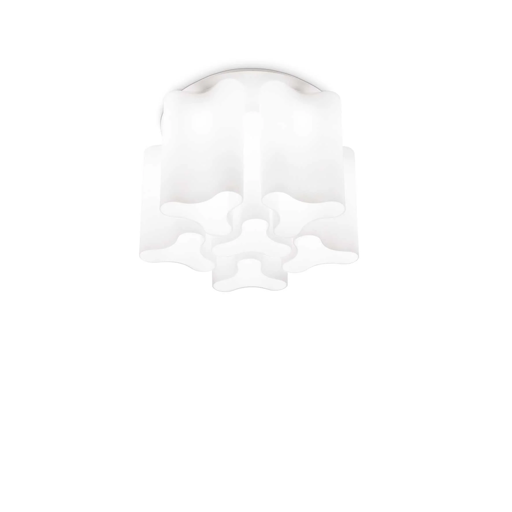 Compo Flush Ceiling Light 6/10Lt - White Finish