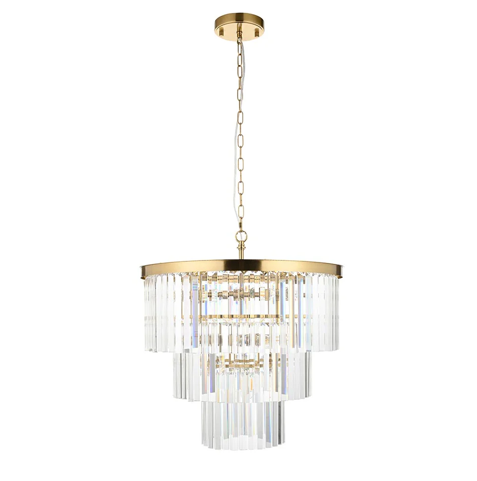 Calella 7Lt Ceiling Light - Brushed Brass Finish