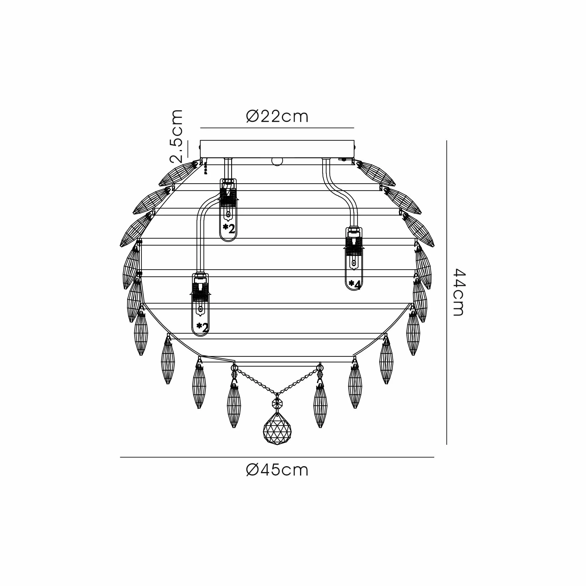 Consten Ceiling Light G9 IP44 - Image 34