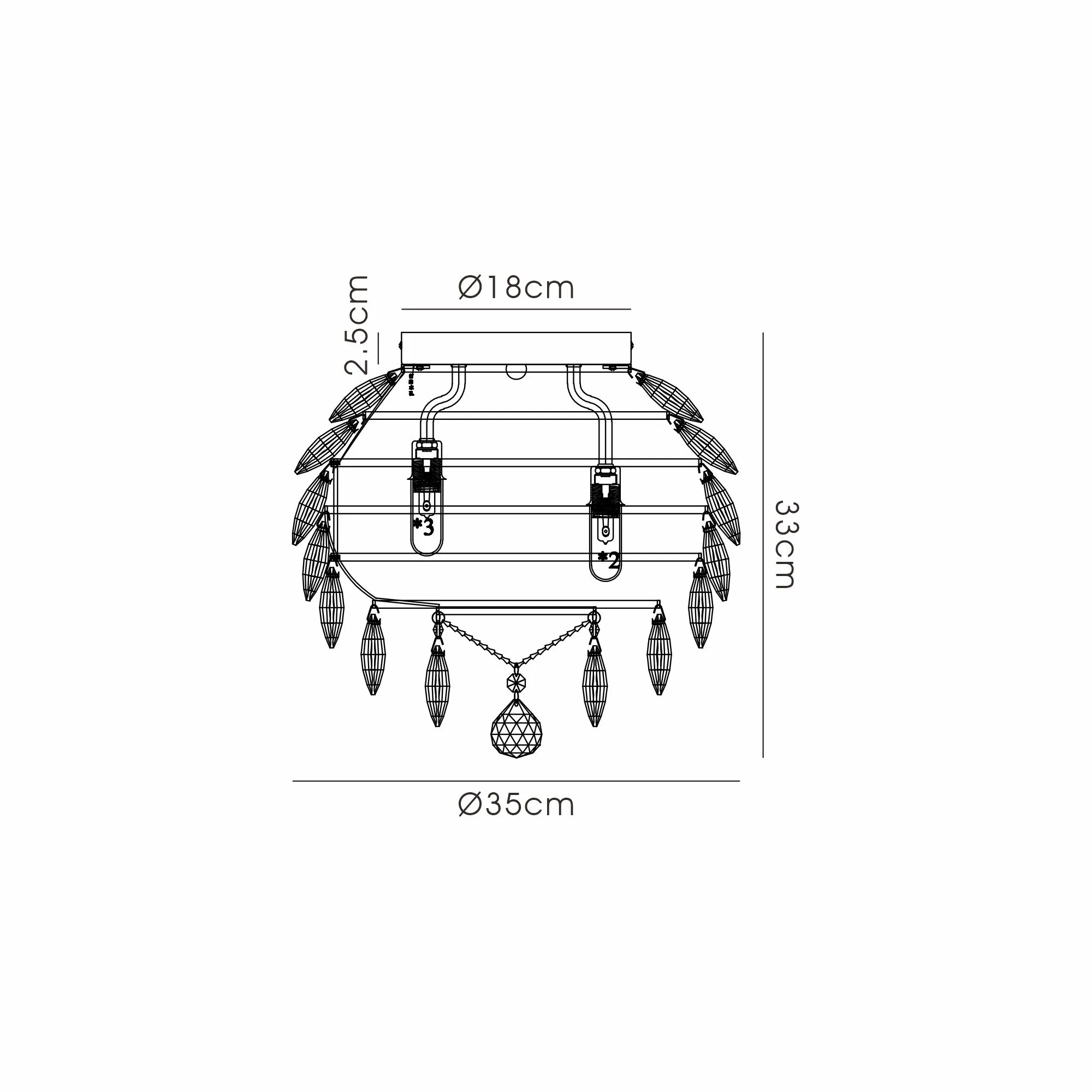 Consten Ceiling Light G9 IP44 - Image 43