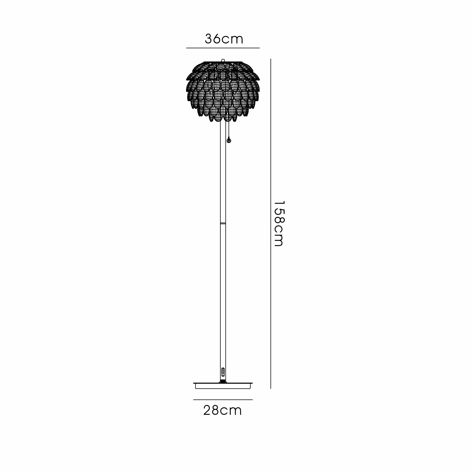 Consten Floor Lamp 3 Light E14 - Image 15