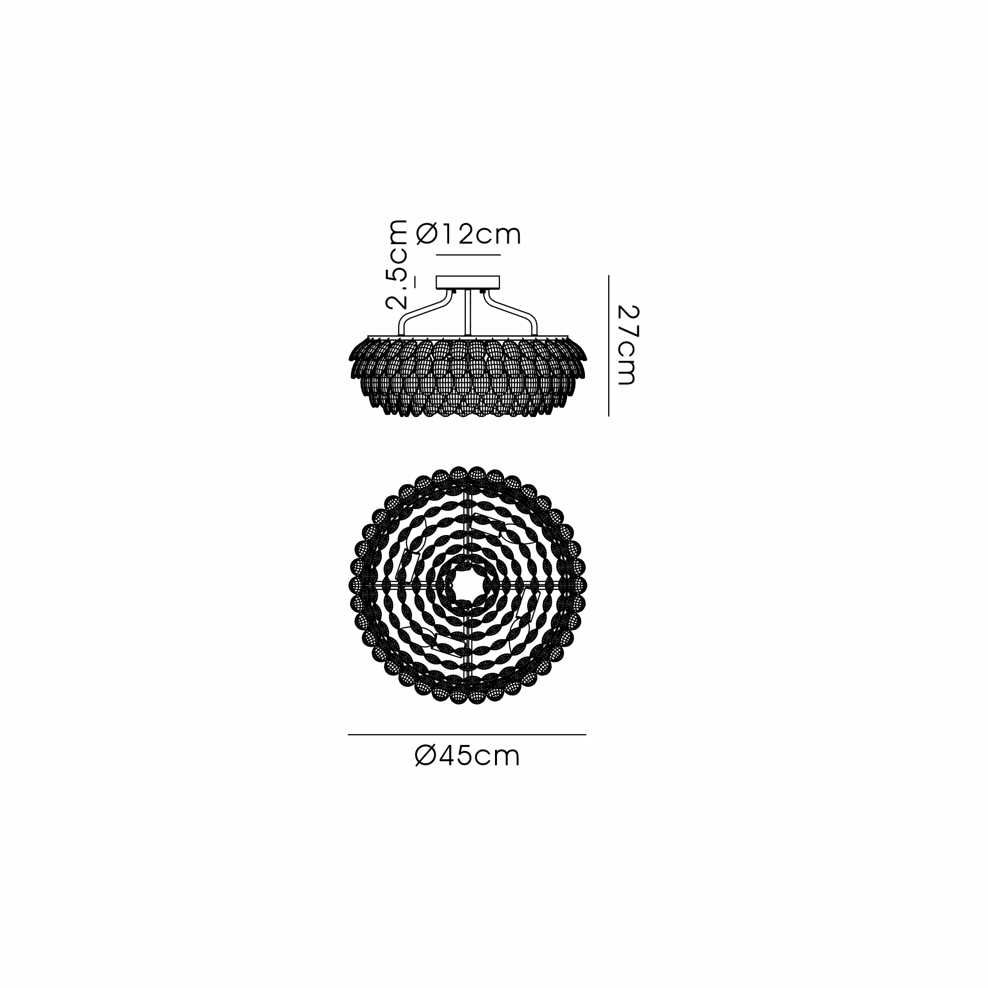 Consten Semi Flush Ring Ceiling E14 - Image 47