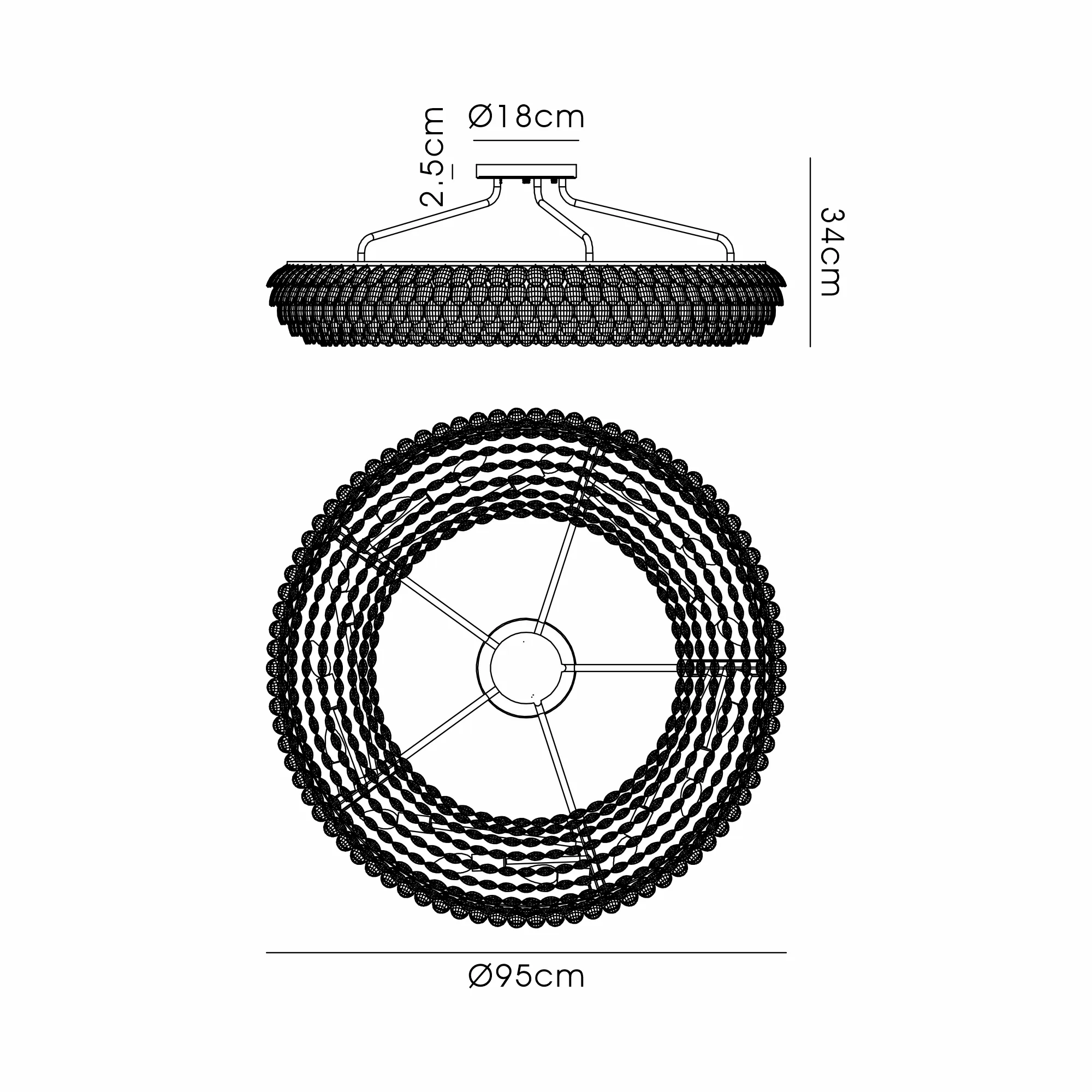 Consten Semi Flush Ring Ceiling E14 - Image 79