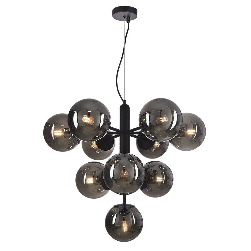 Planet 4/10Lt Centre Ceiling Light - Smoked Glass - Image 2