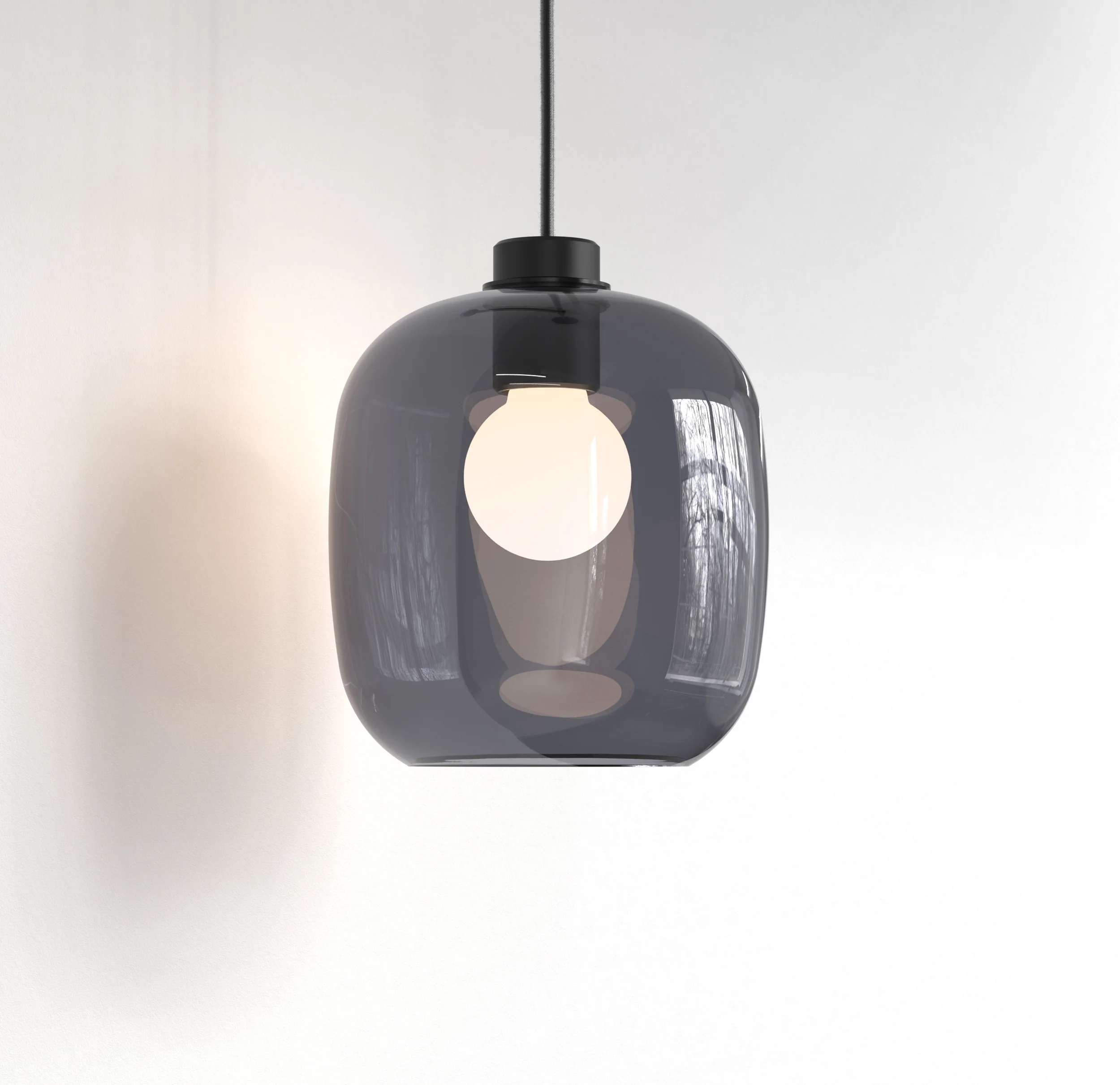 Curve Glass 220/285 Glass Shade