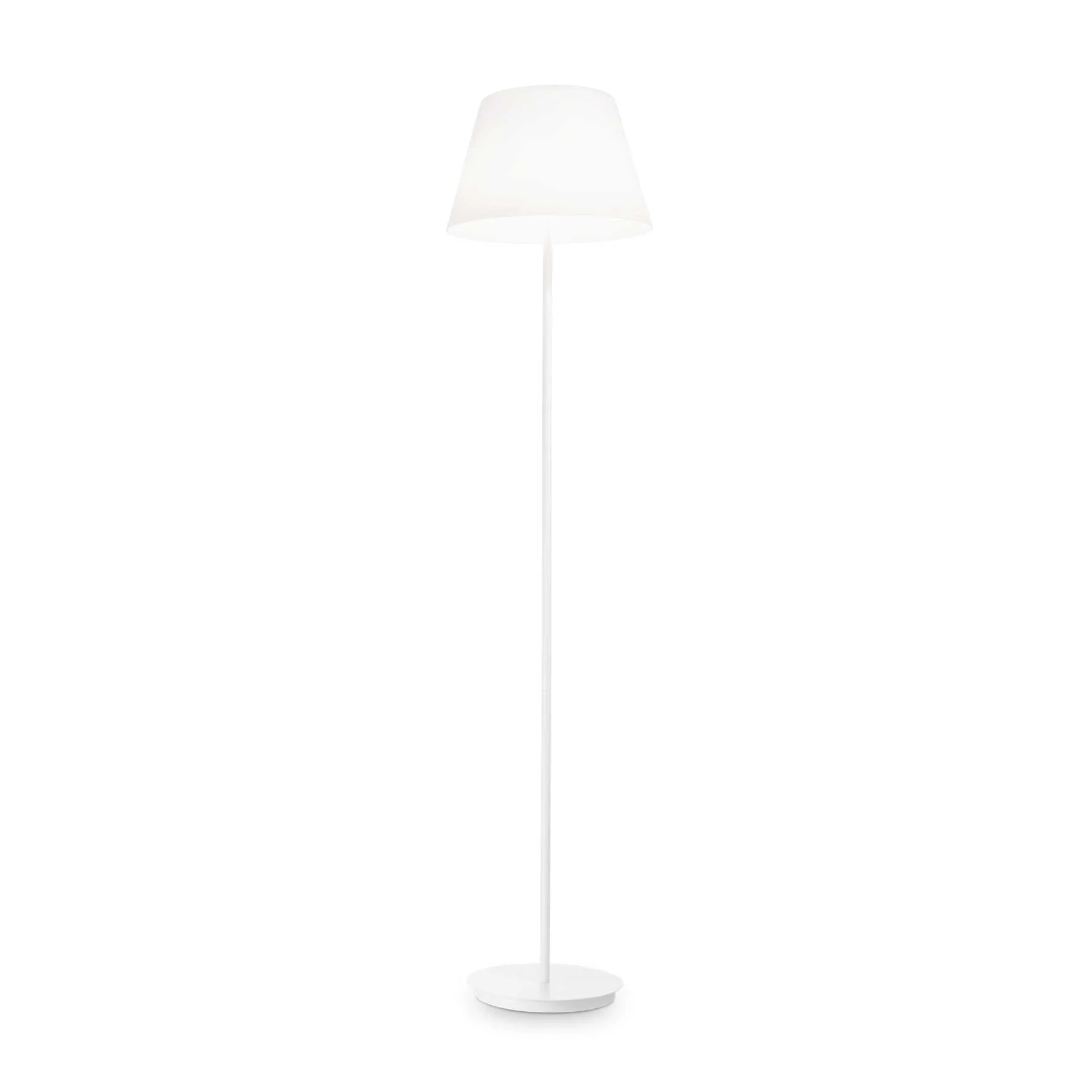 Cylinder Floor Lamp - White Finish